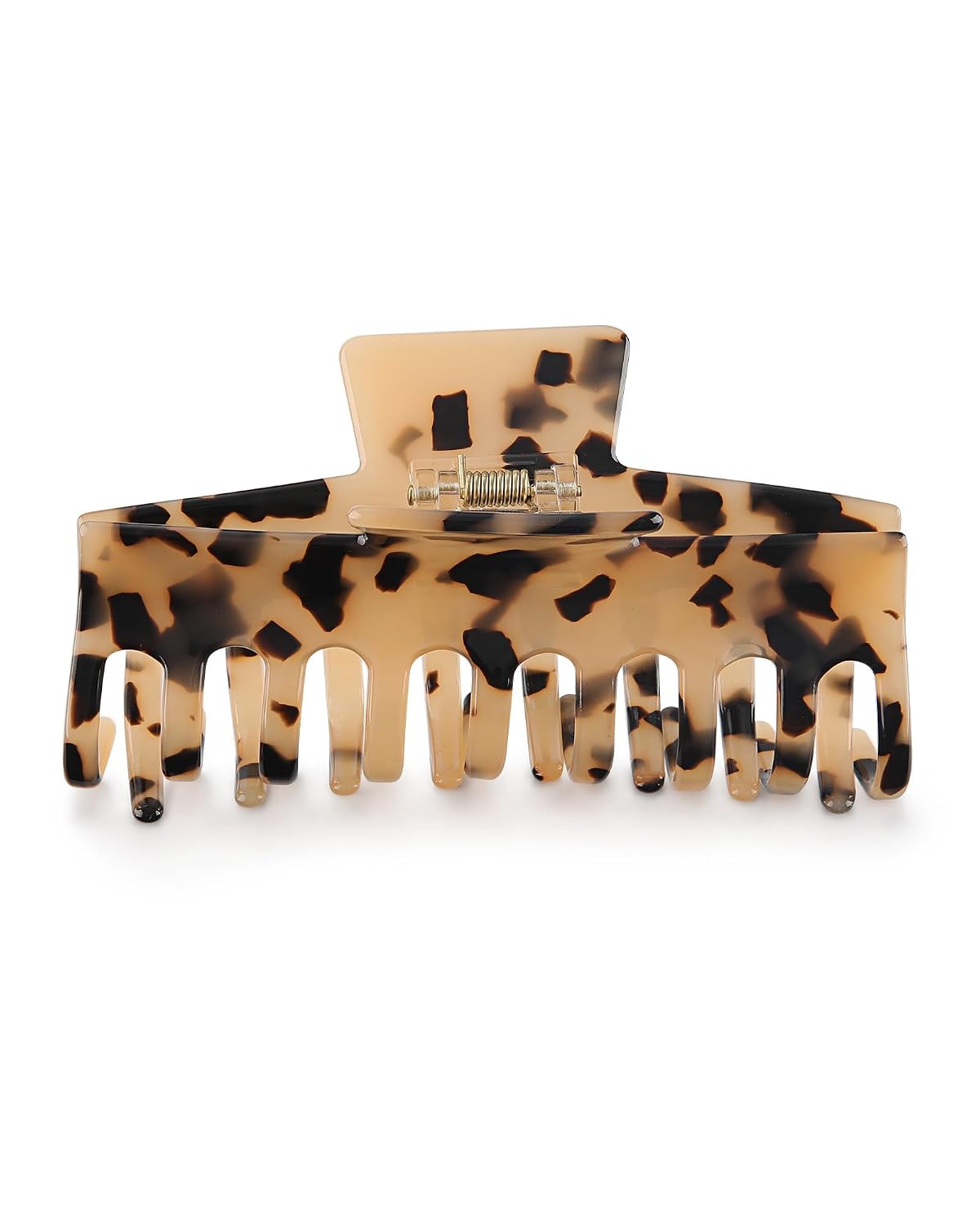 Molans Acetate Claw Clips for Women, 4.3" Tortoise Clamp for ThinThick Hair