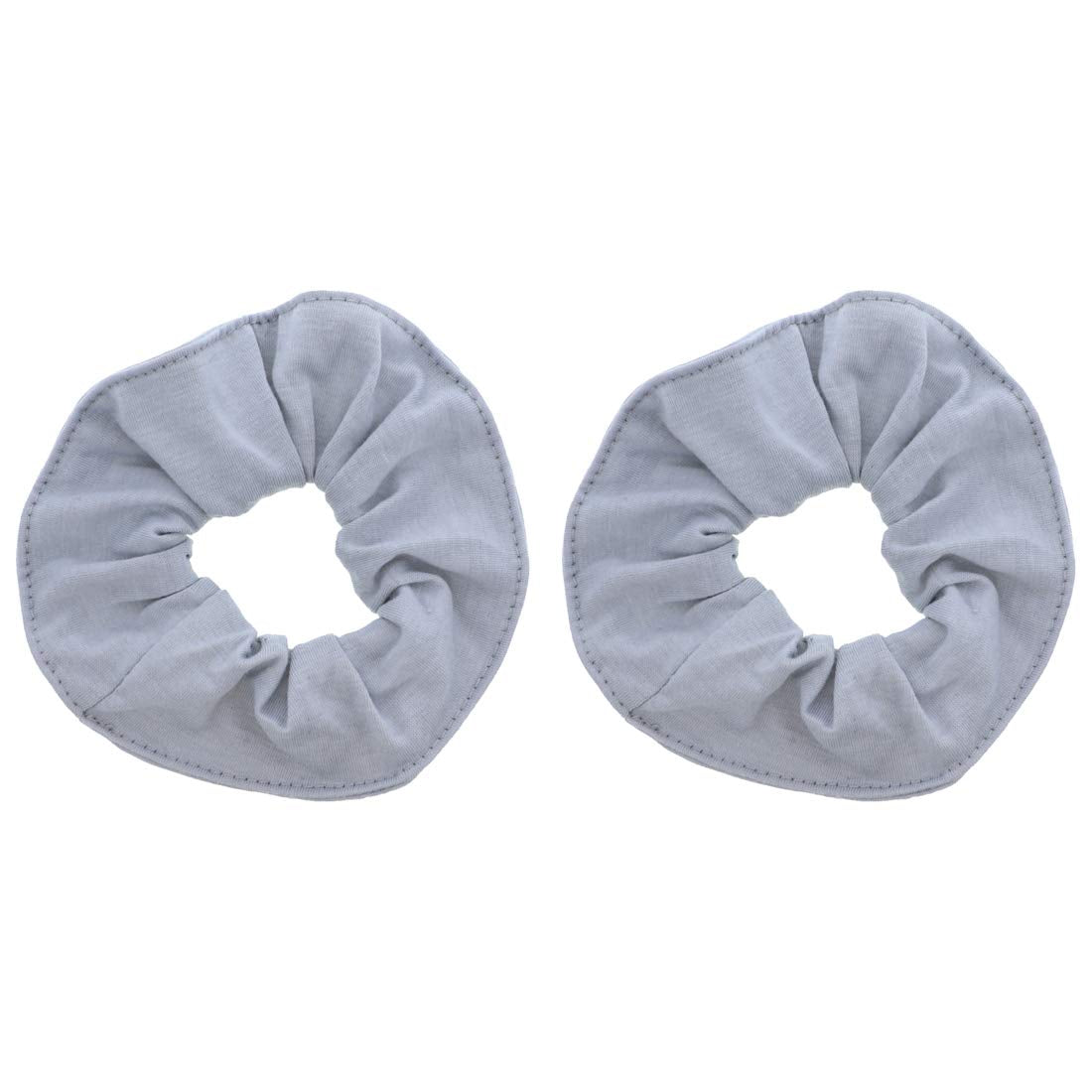 Motique Accessories Large Scrunchies for Thick Hair, 2 Pack, Black