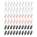 60 Pcs No Bend Hair Clips,Black, White, Pink