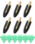Amizo 6 Pcs Creaseless Flat Hair Clips for Makeup and Daily Beauty Routine