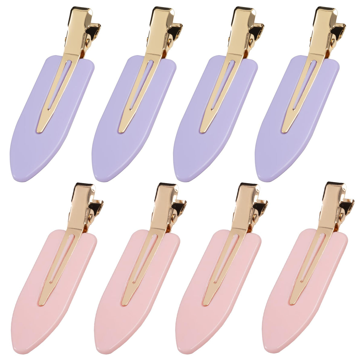 YIERSO 8 Pcs No Bend Hair Clips No Crease Makeup Duckbill Clip for Women