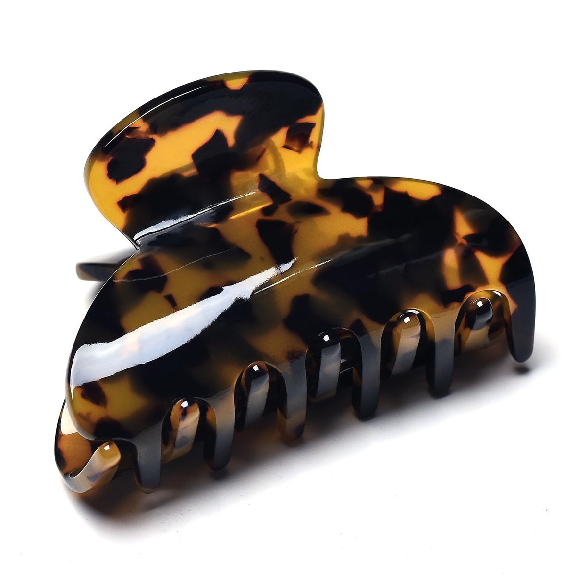 Medium Claw Hair Clips for Women Girls Tortoise Hair Jaw Clips Celluloid Hair Claw Clamps Leopard Print Hair Clasp 3 Pack