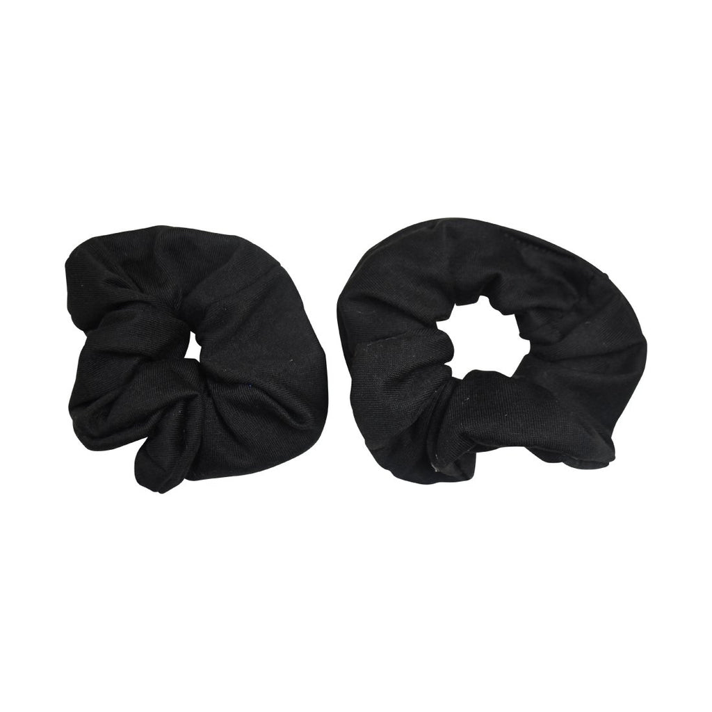 Motique Accessories Large Scrunchies for Thick Hair, 2 Pack, Black