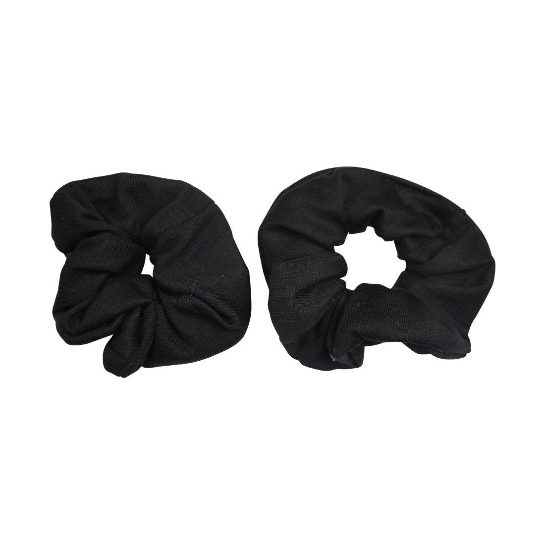 Motique Accessories Large Scrunchies for Thick Hair, 2 Pack, Black