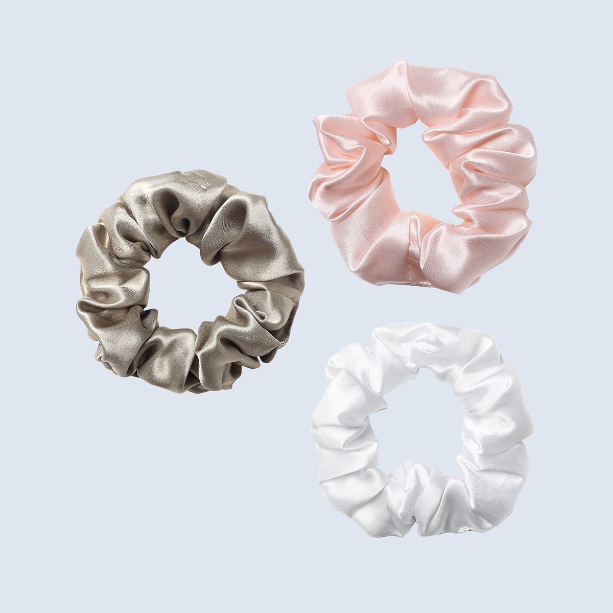 ZIMASILK 100% Pure Mulberry Silk Hair Scrunchies for Women