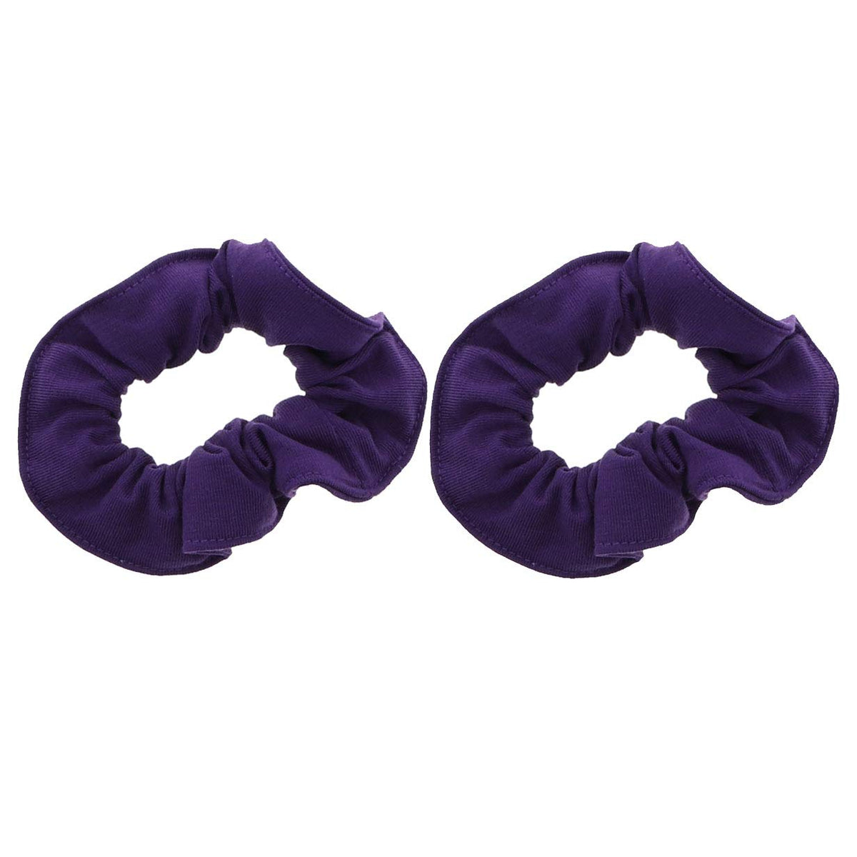 Motique Accessories Large Scrunchies for Thick Hair, 2 Pack, Black