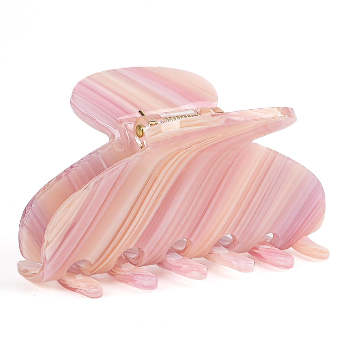 MAORULU Medium Cute Acetate Hair Claw Clip for Women Girls, 3 Inch Tortoise Shell Claw Clips for Thin & Medium Thick Hair, Durable French Banana Clip with Gift Box, Celluloid Accessories