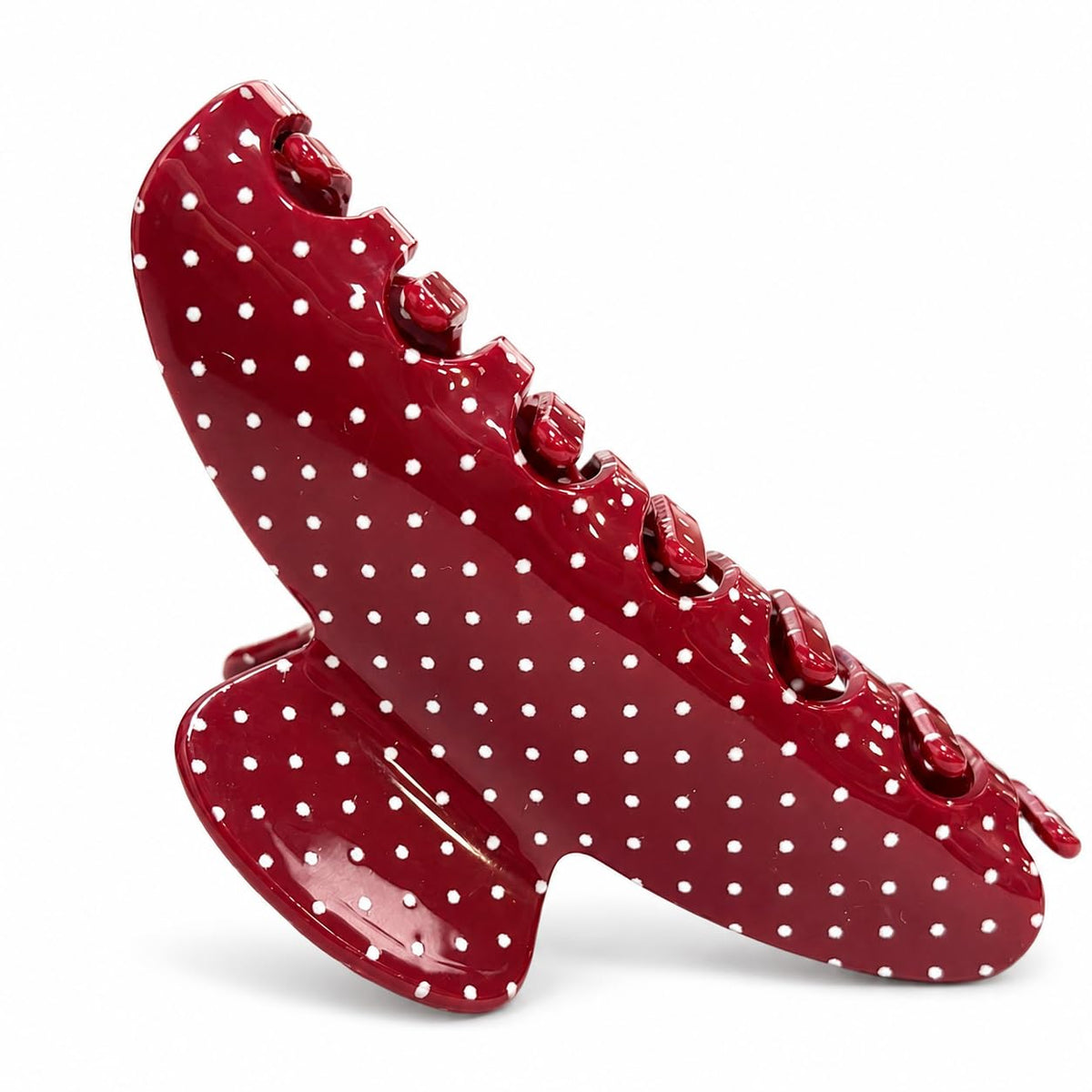 Acetate Hair Claw Clips for Women, Tortoise Shell or Polka Dot Large Hair Clips Strong Hold Hair Claws Gift Box Pack (Blue/Red-2pcs-1 gift box)