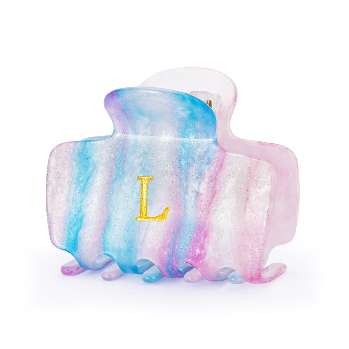 Gifts for Women Teen Girls,Small Initial Hair Clips - Lavender,A