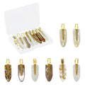 8 PCS No Bend No Crease Hair Clips- Creaseless Flat Hair Clips for Women with Golden Handle -Makeup Seamless Styling Hairpin, Colorful Small Makeup Clips for Bangs, Curls & Updos (Brown)