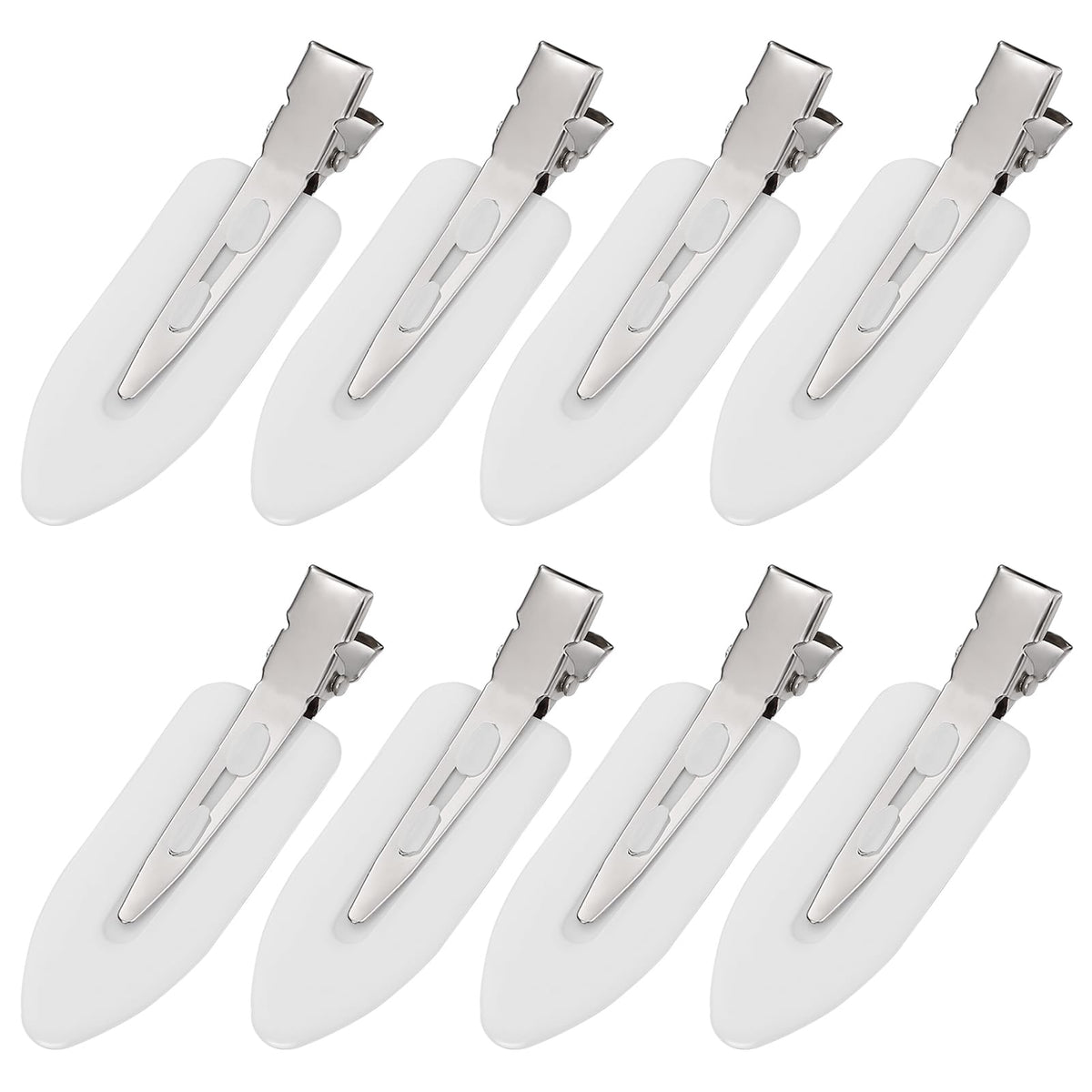 8Pcs Creaseless Hair Clips for Women Styling, 4 Black, 2 White, 2 Pink