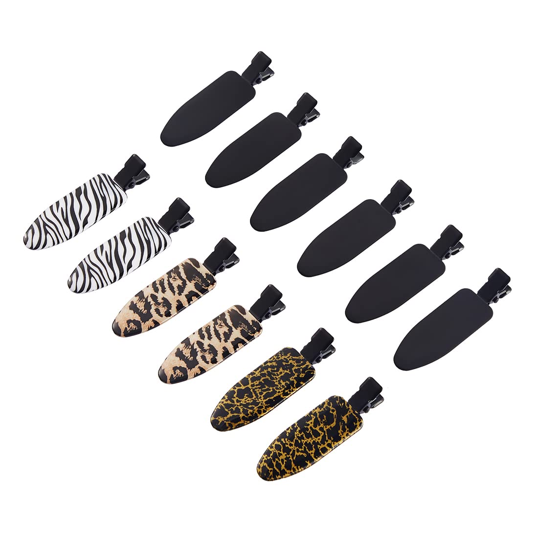 No Crease Flat Duckbill Hair Clips, Morandi, for Makeup