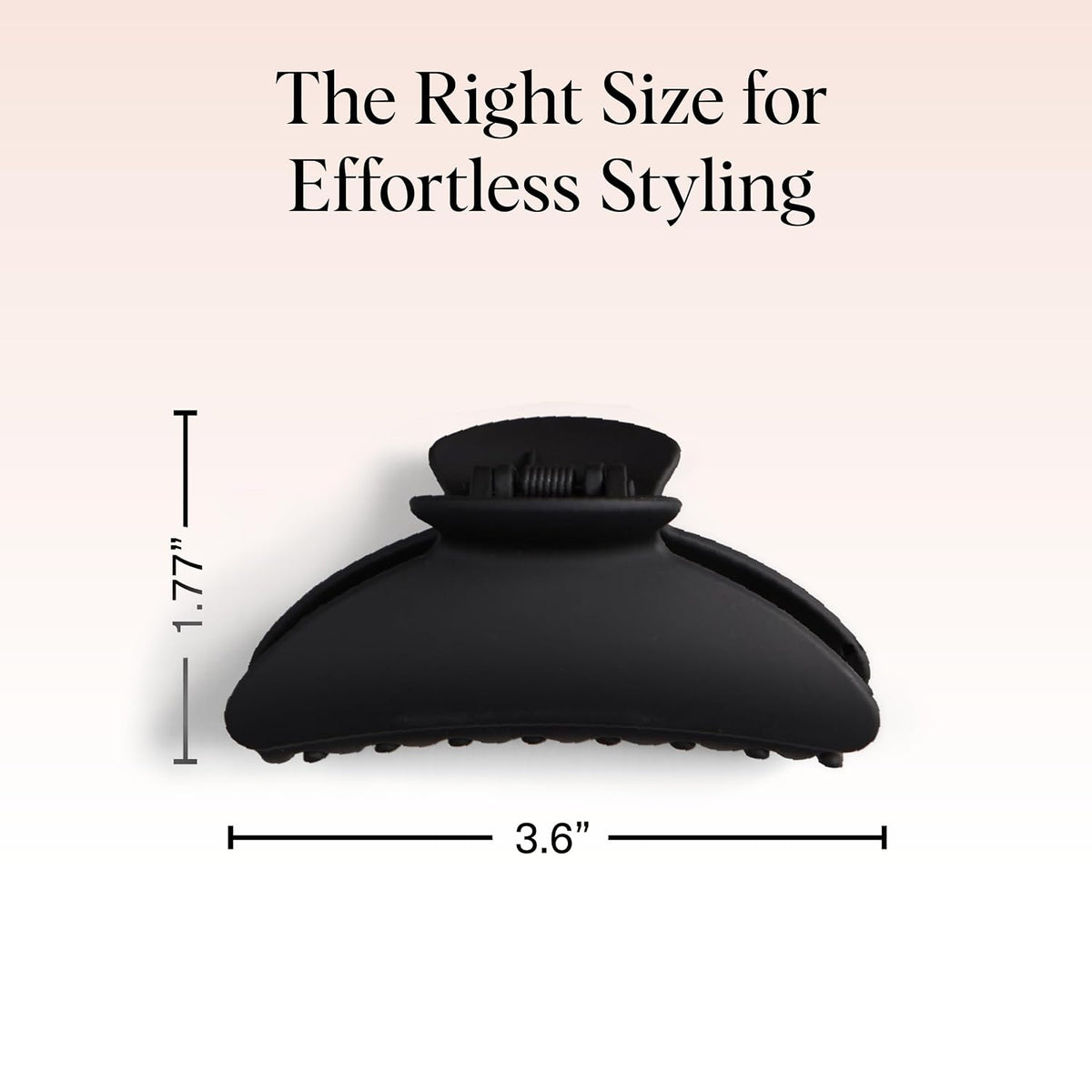 Kitsch Medium Hair Clips for Women - Black and Tort, 2pcs