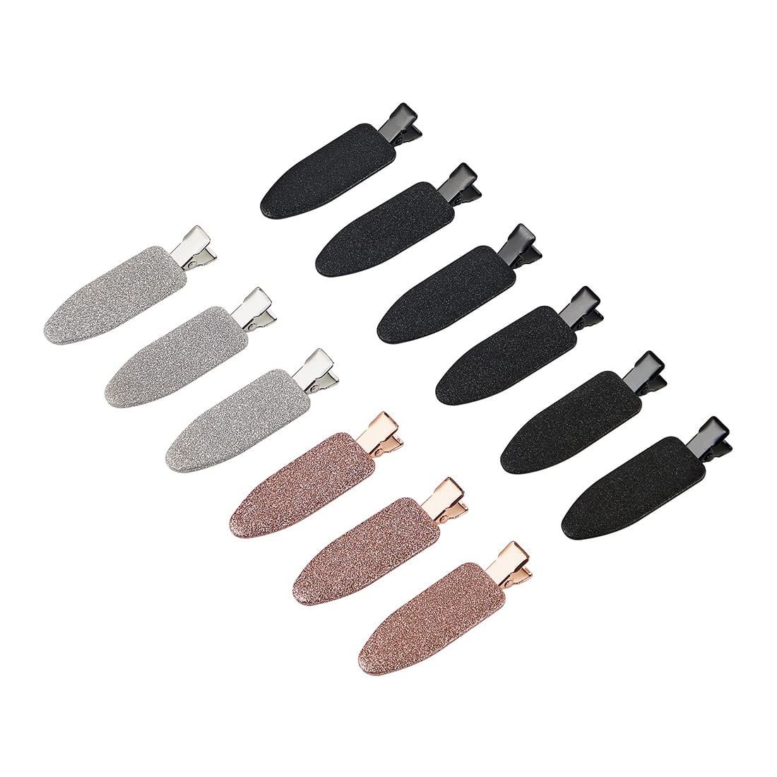 No Crease Flat Duckbill Hair Clips, Morandi, for Makeup