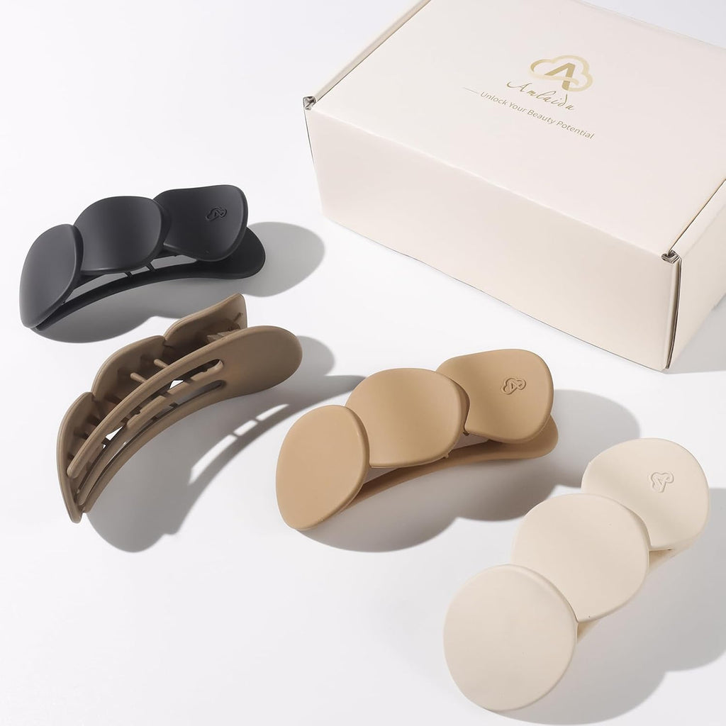 Medium Flat Hair Clips for Women, Claw Clips for Thick Thin Hair