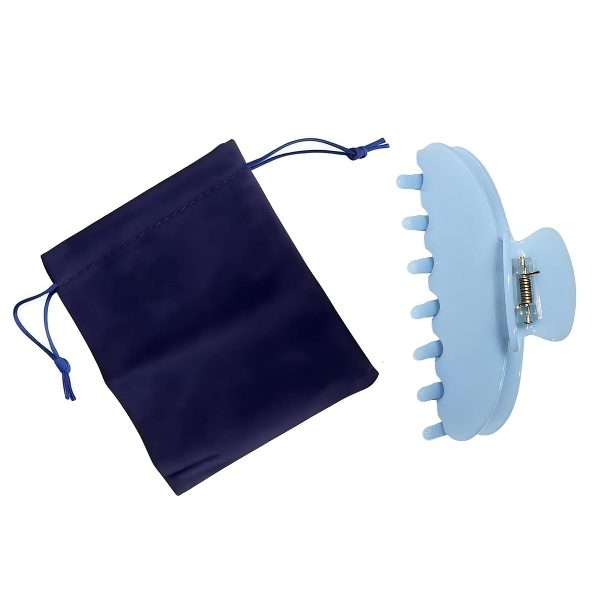 Durable Acetate Hair Clips - 4-Inch Wathet Blue Claw Clips for Fine and Thick Hair (Wathet Blue)
