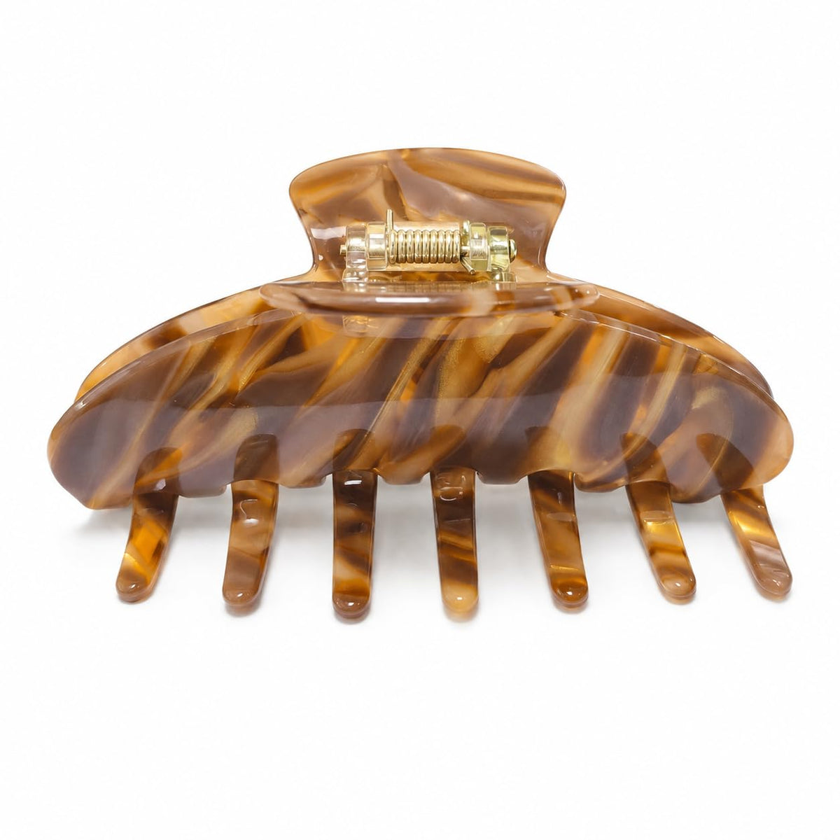 Large Claw Clip | All Styles | Acetate Secure Grip, Amber, 1 Pack