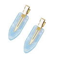 Mini Skater 2.36" Creaseless Hair Clips No Bend Resin Styling Duckbill Hair Barrettes No Crease Flat Clip for Women Hairstyle Bangs Waves Makeup Stylish Hairs Accessories, 2PCS (Blue)