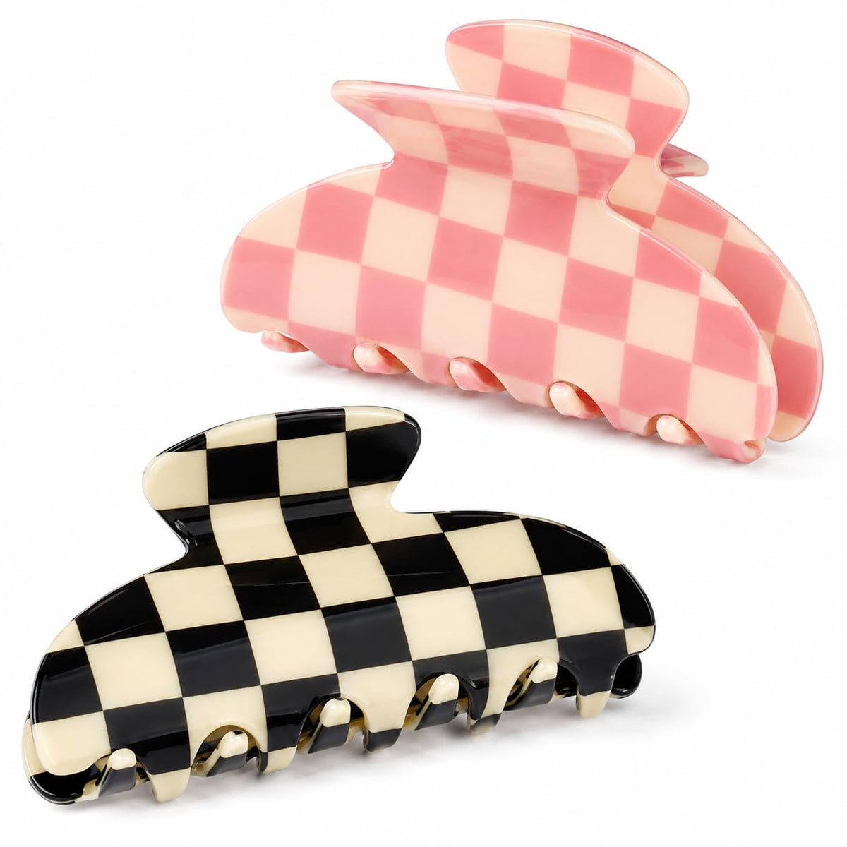 2PCS Hair Claw Banana Clips tortoise Barrettes Celluloid French Design Barrettes celluloid Leopard print Large Fashion Accessories for Women Girls