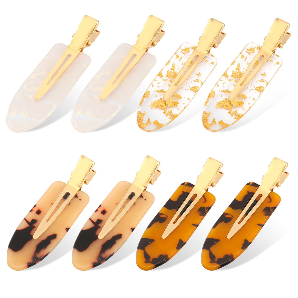 Atoden Creaseless Hair Clips No Crease No Bend Hair Clips for Styling Sectioning Makeup Salon Bangs Flat Hair Pins Alligator Duckbill Barrettes Hair Accessories for Women Girls 12Pcs Pink