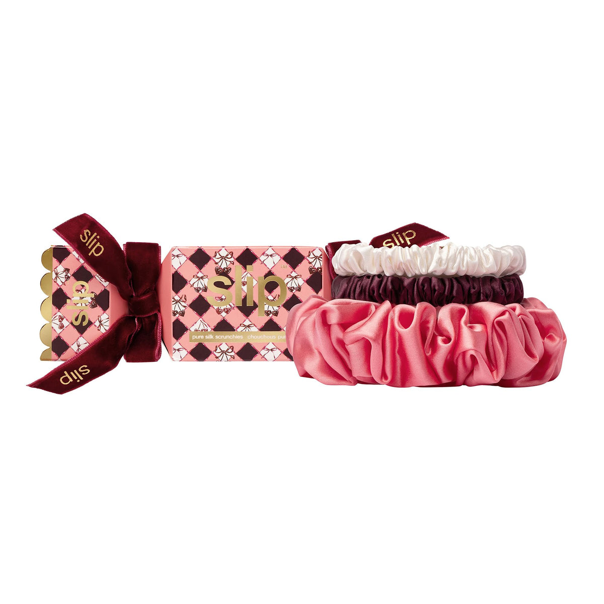 Slip Silk Assorted Scrunchies, Set of 3 | Blonde | Made with slipsilk™