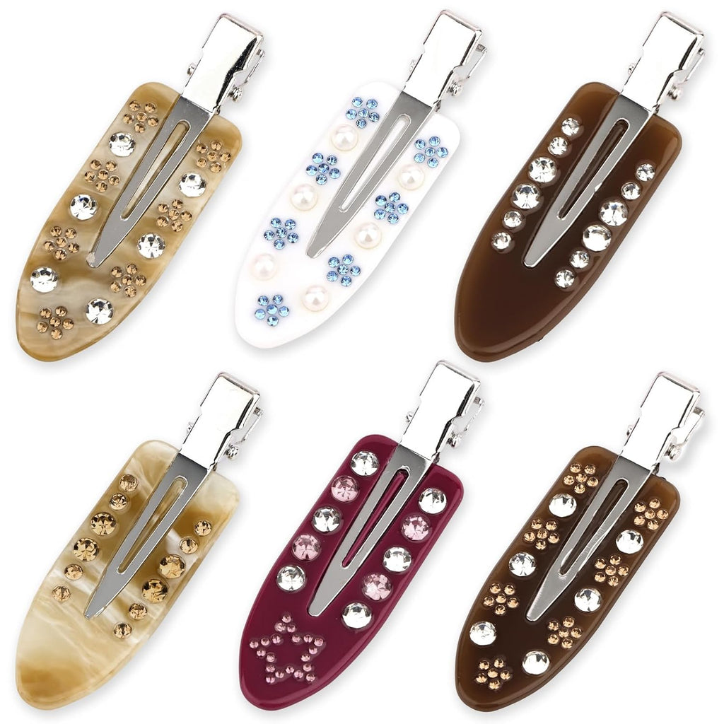 6 PCS Creaseless Hair Clips Hair Sectioning Clips Alligator Hair Clips