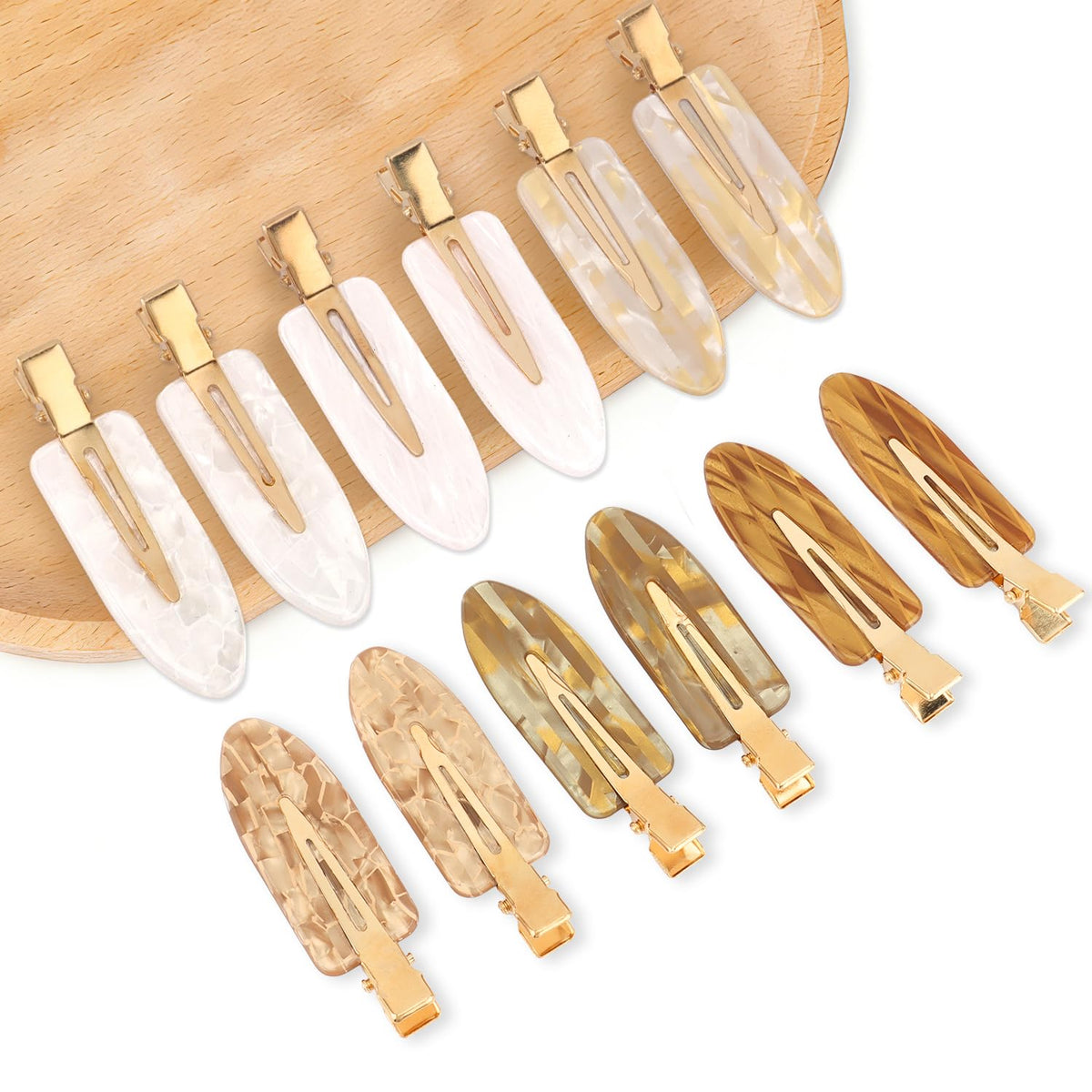 Atoden Creaseless Hair Clips No Crease No Bend Hair Clips for Styling Sectioning Makeup Salon Bangs Flat Hair Pins Alligator Duckbill Barrettes Hair Accessories for Women Girls 12Pcs Pink