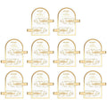 Psyqtsuary 20 Pcs No Crease Hair Clips - Gold, Modern, Glitter, Formal, Unisex - 20 Count (Pack of 20) - Wedding, Birthday, Christmas - Plastic, Rectangular, Normal Hair Type