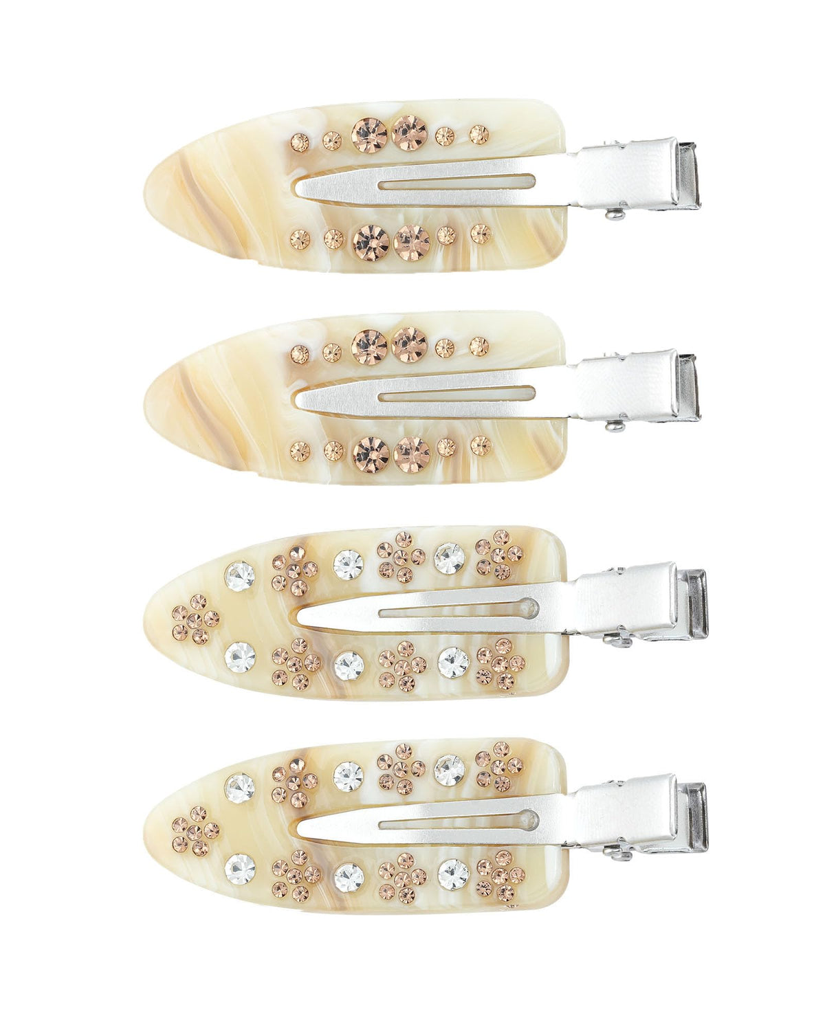 4 Pcs No Crease Hair Clips for Makeup Creaseless Hair Clips for Bangs