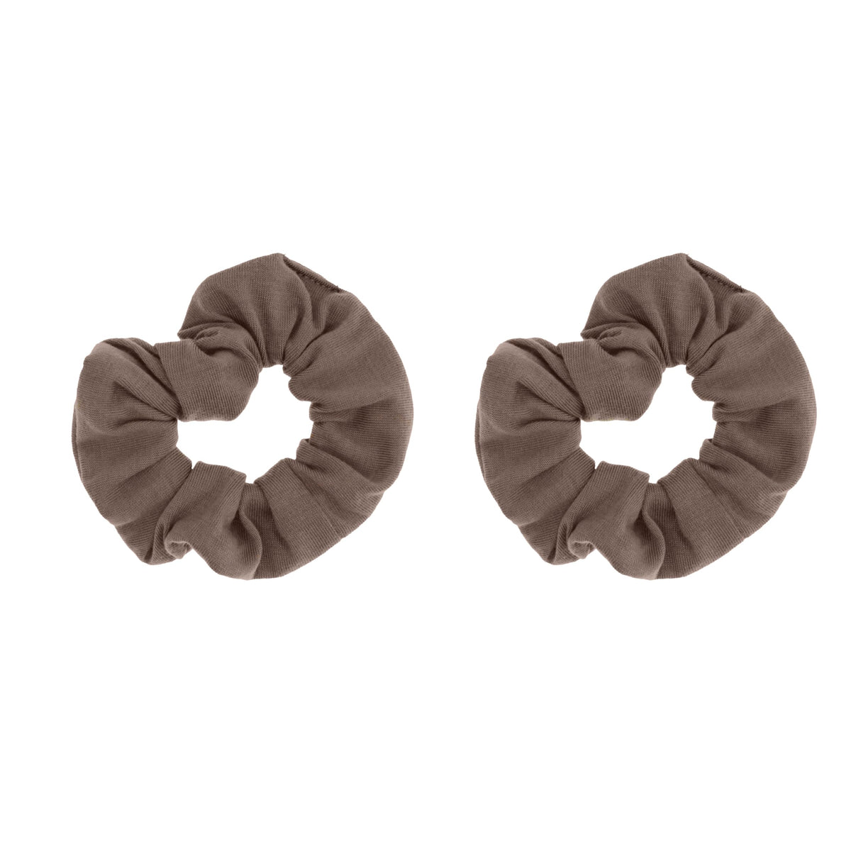 Motique Accessories Solid Scrunchies for Women, Set of 2, Navy Blue
