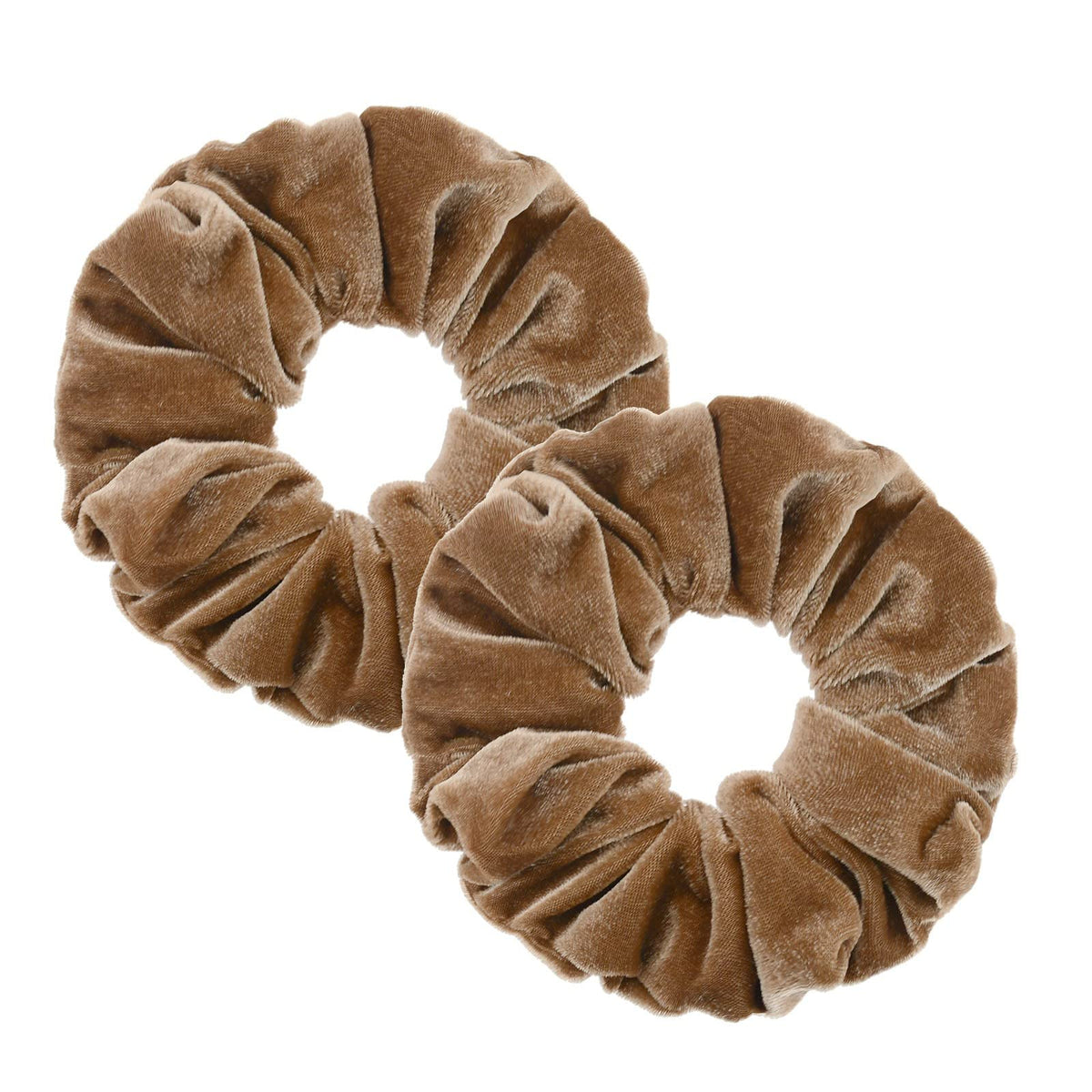 2 Pcs Large Size Scrunchies for Thick Hair Women Hair Ties Accessories (2 Taupe)