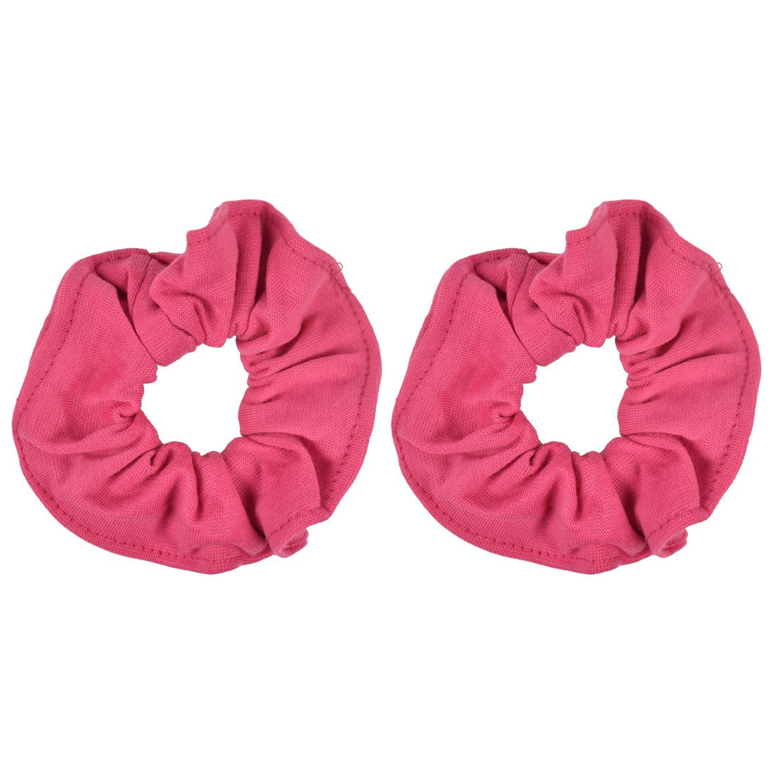 Motique Accessories Large Scrunchies for Thick Hair, 2 Pack, Black