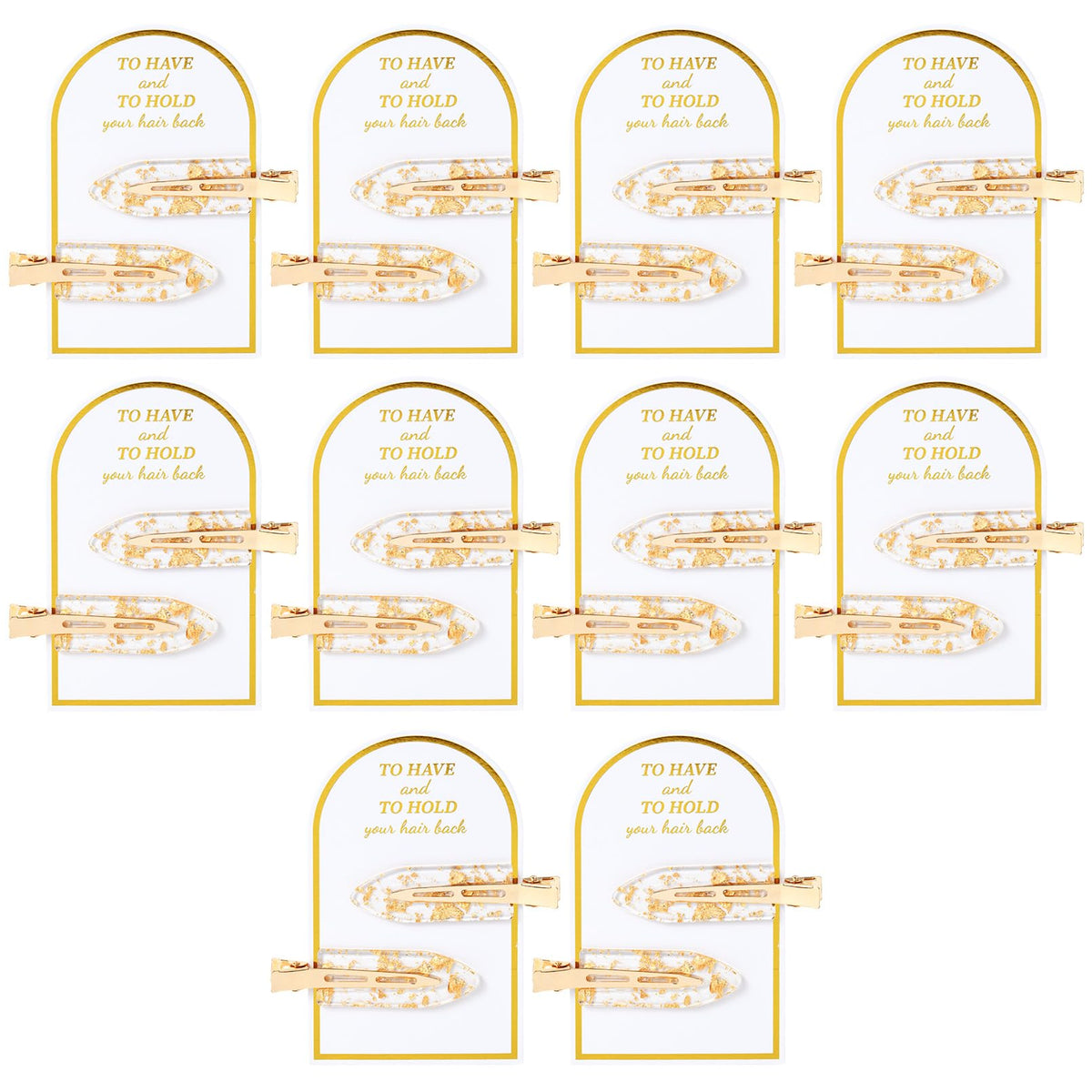 8PCS No Bend Hair Clips Bridesmaid No Crease Hair Clips Gold Glitter Makeup Creaseless HairClips Styling Hair accessories for Bride Women Girls