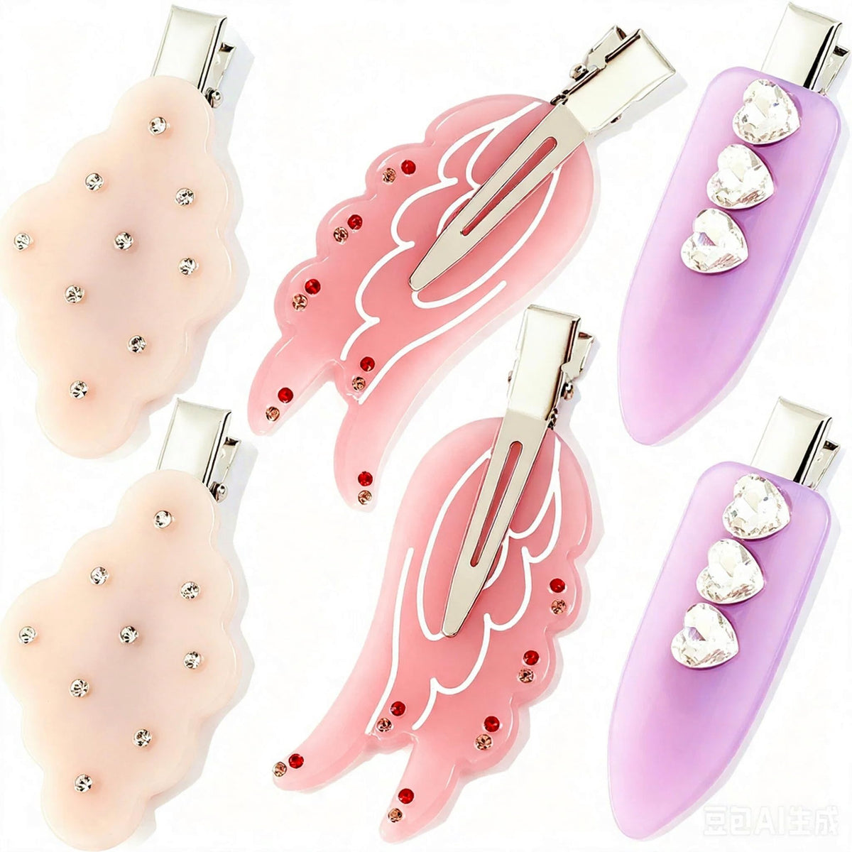 Creaseless Hair Clips No Crease No Bend Clips for Bangs Makeup