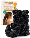 Yanibest 8 Pcs Satin Scrunchies - Silk Feeling Scrunchies Ponytail Holders