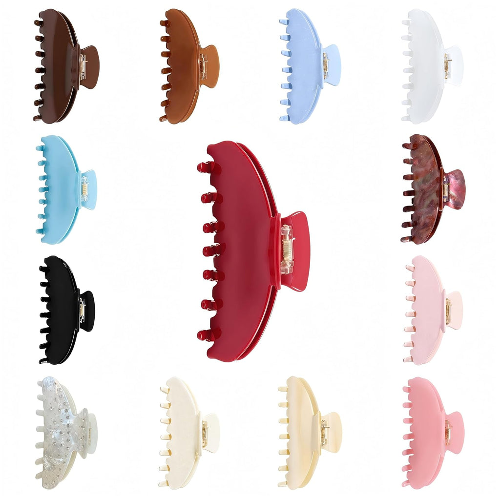 Durable Acetate Hair Clips - 4-Inch Wathet Blue Claw Clips for Fine and Thick Hair (Wathet Blue)