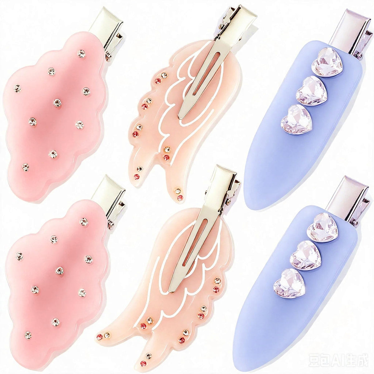 Creaseless Hair Clips No Crease No Bend Clips for Bangs Makeup