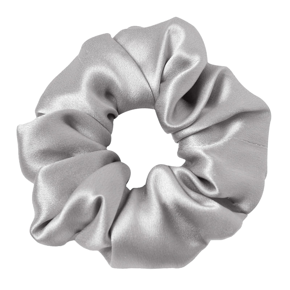 LilySilk Silk Hair Scrunchy, 100% Mulberry Silk Ponytail Holder, Frizz & Breakage Prevention, No Damage, Dark Green, 1 Count