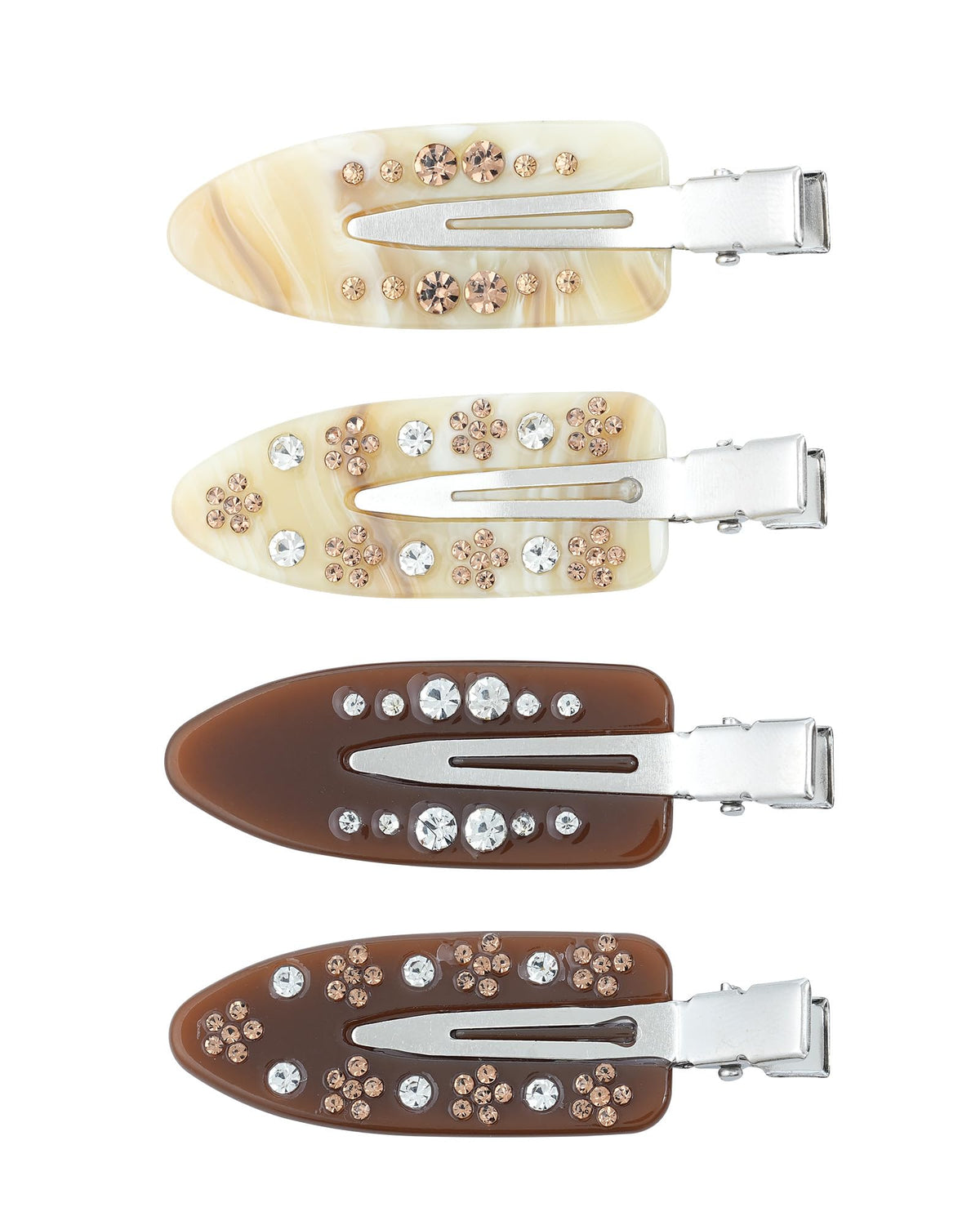 4 Pcs No Crease Hair Clips for Makeup Creaseless Hair Clips for Bangs