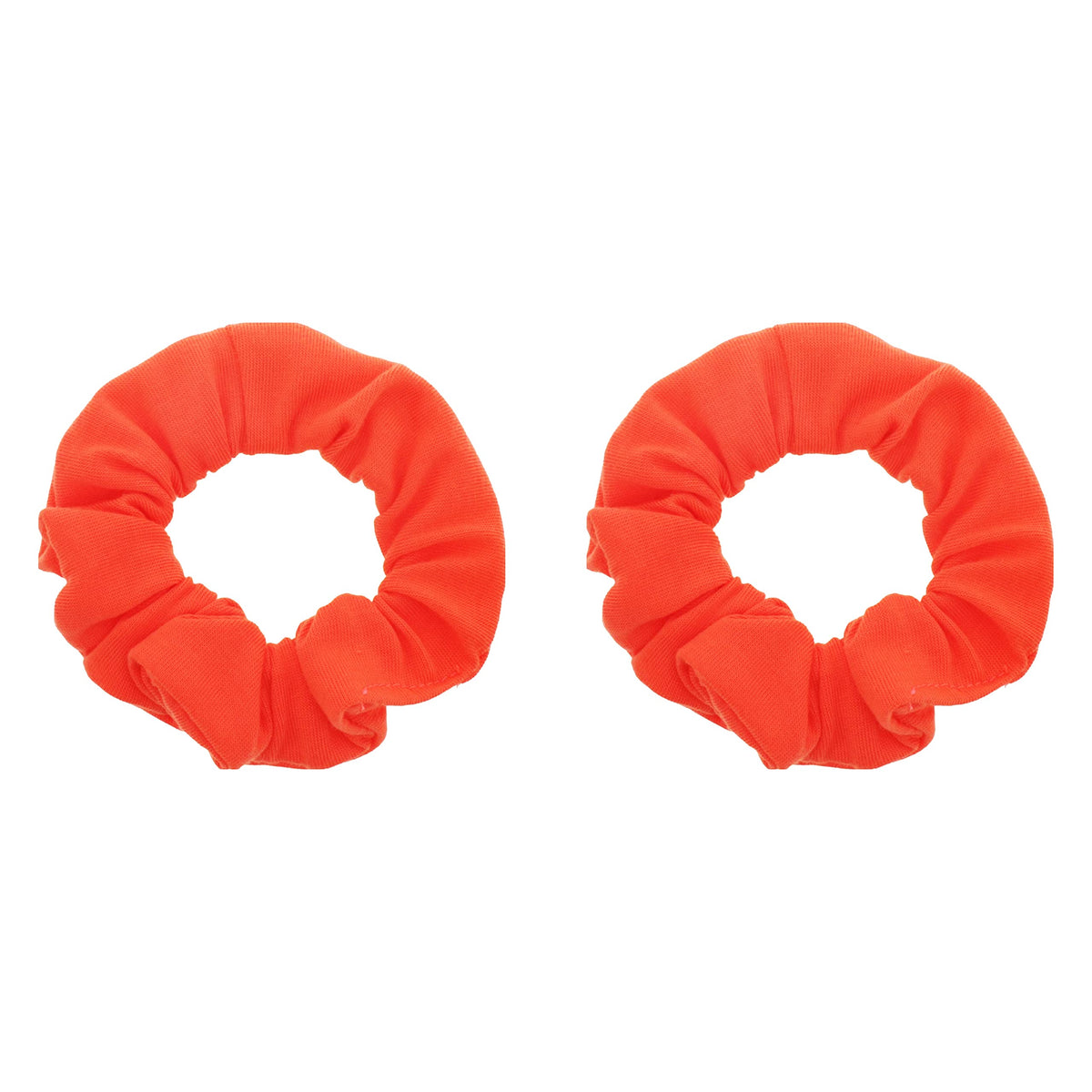 Motique Accessories Solid Scrunchies for Women, Set of 2, Navy Blue