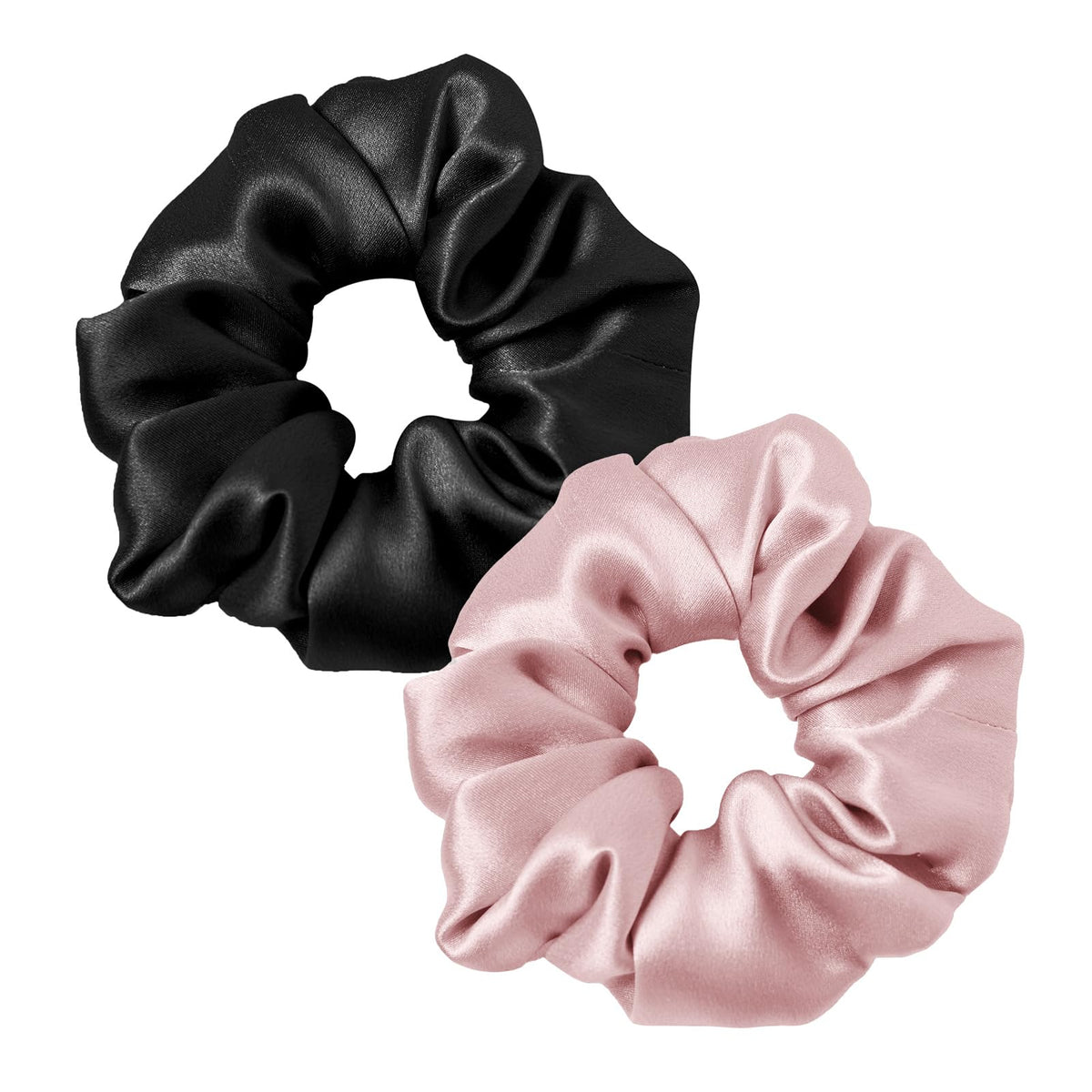 LilySilk Hair Tie, 100% Mulberry Silk Hair Scrunchies for Frizz & Breakage Prevention, Elastic Silk Ponytail Holders, 1Pc, Ivory