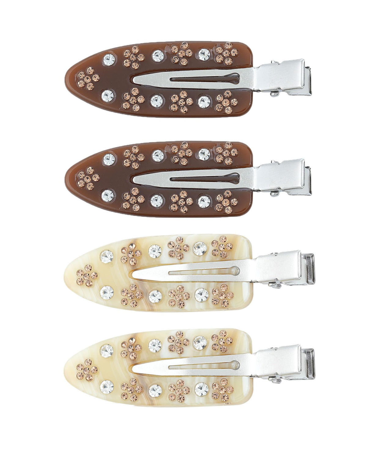 4 Pcs No Crease Hair Clips for Makeup Creaseless Hair Clips for Bangs