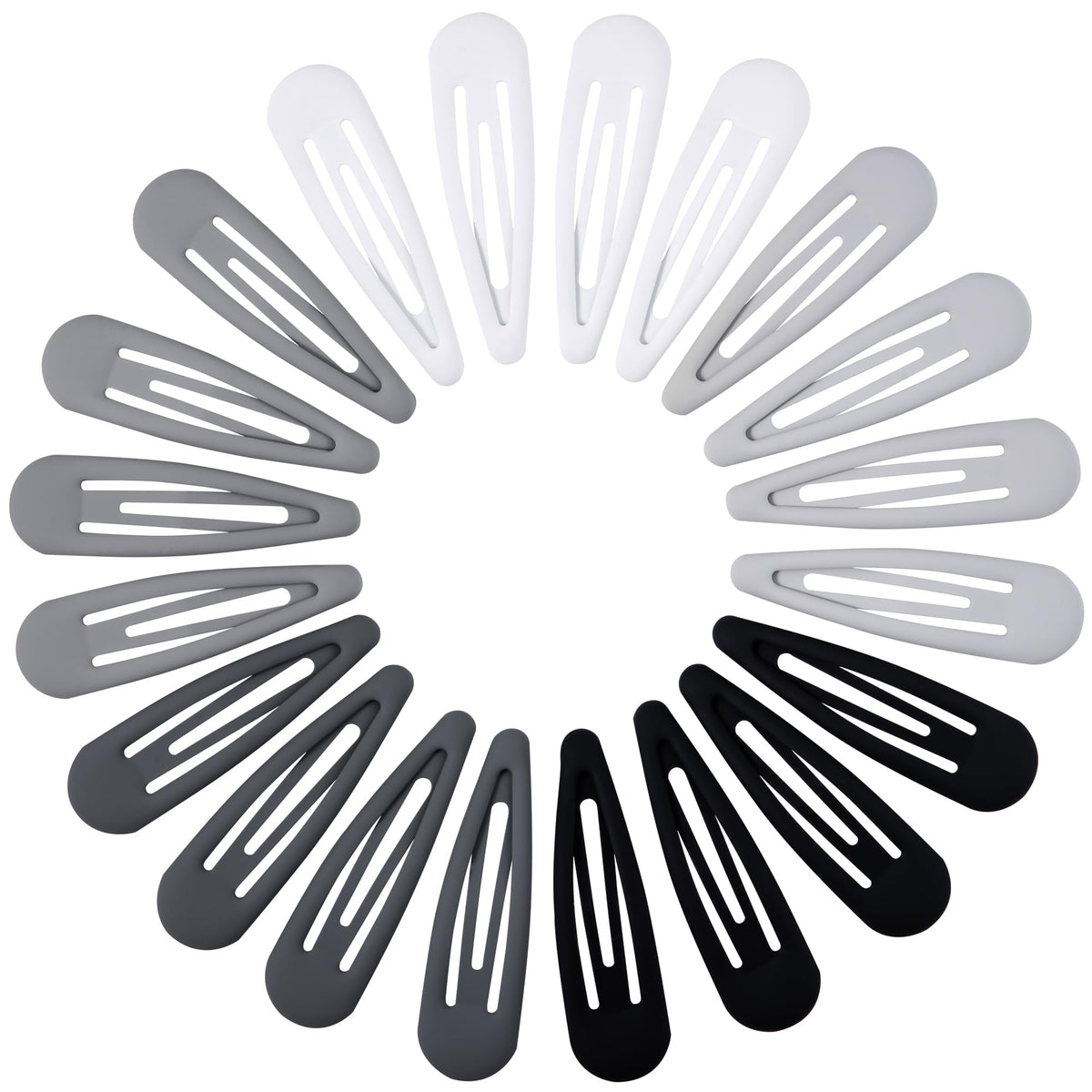 Small Hair Barrettes For Women No Slip Metal Snap Clips For Thin And Fine Hair,Matte Black Tortoiseshell,20 PCS,1.97 x 0.5 Inch.