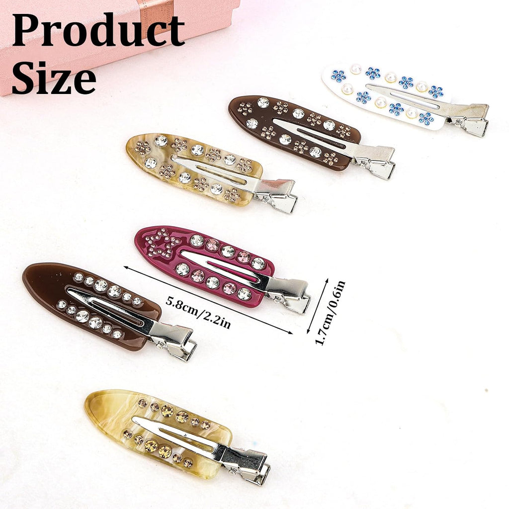 6 PCS Creaseless Hair Clips Hair Sectioning Clips Alligator Hair Clips