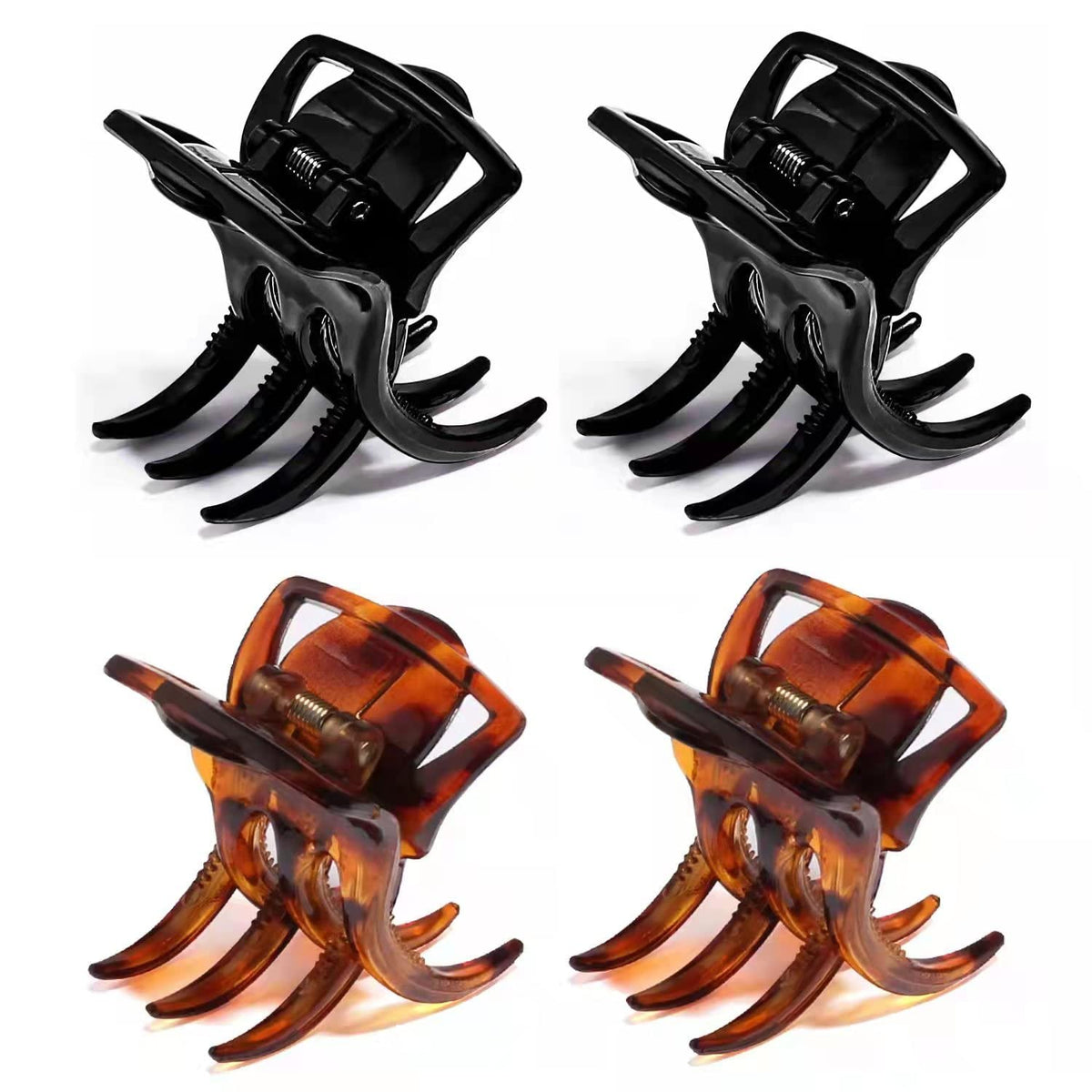 6 Pieces Hair Claw Clips, Morhom 1.3 Inch Jaw Clips for Thick or Medium Hair