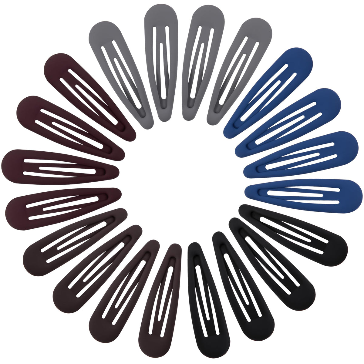 Small Hair Barrettes For Women No Slip Metal Snap Clips For Thin And Fine Hair,Matte Black Tortoiseshell,20 PCS,1.97 x 0.5 Inch.