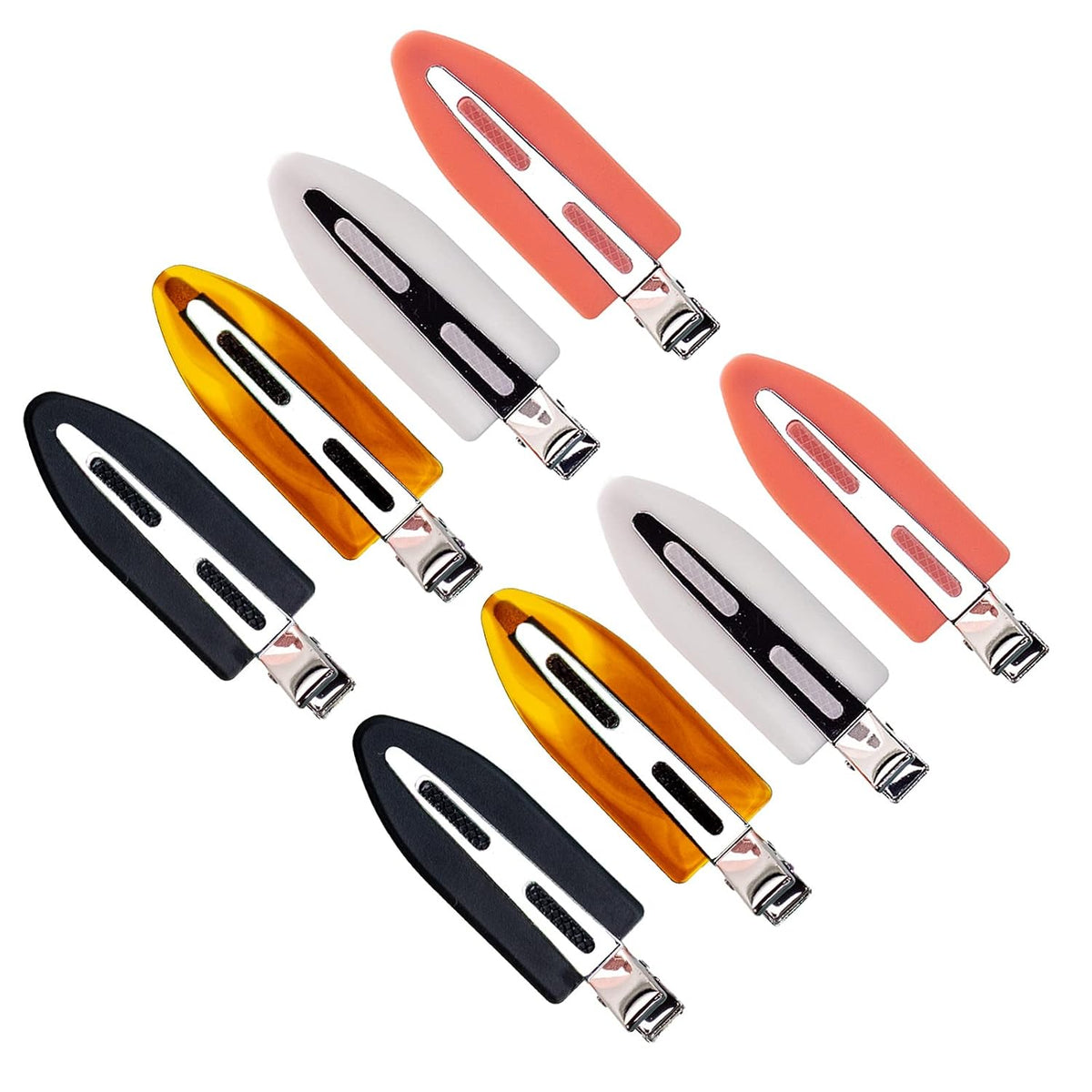 No Crease No Bend Hair Clips – 8PCS Large Flat Hair Styling Clips for Women – Creaseless Alligator Clips for Makeup Application, Sectioning, Blow Drying – Suitable for All Hair Types