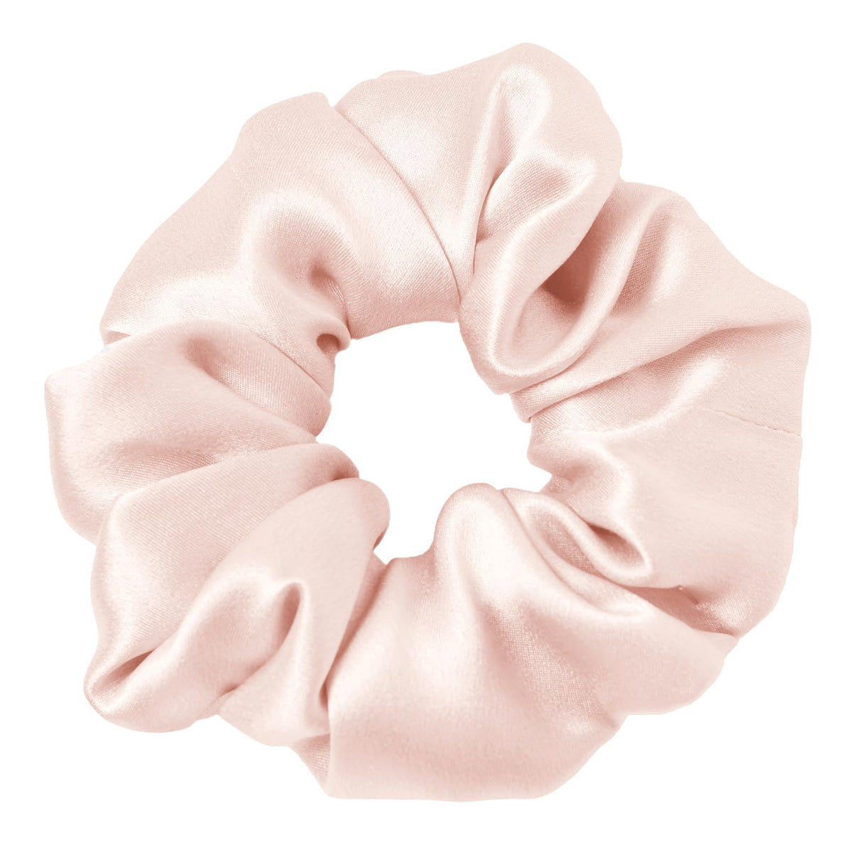 LilySilk Hair Tie, 100% Mulberry Silk Hair Scrunchies for Frizz & Breakage Prevention, Elastic Silk Ponytail Holders, 1Pc, Ivory