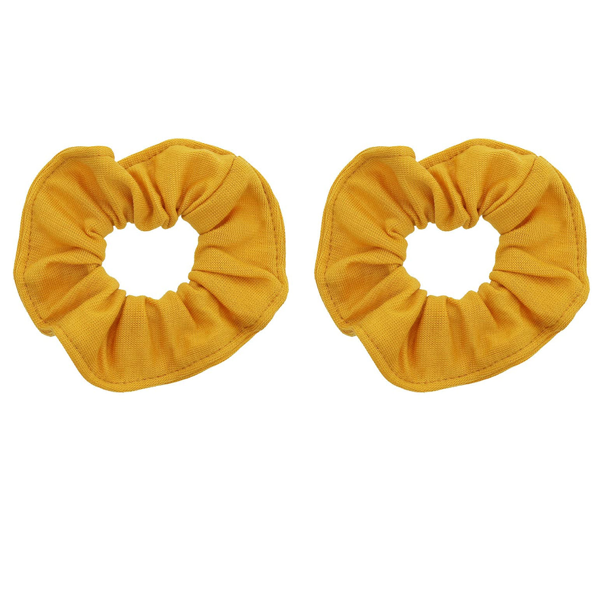 Motique Accessories Large Scrunchies for Thick Hair, 2 Pack, Black