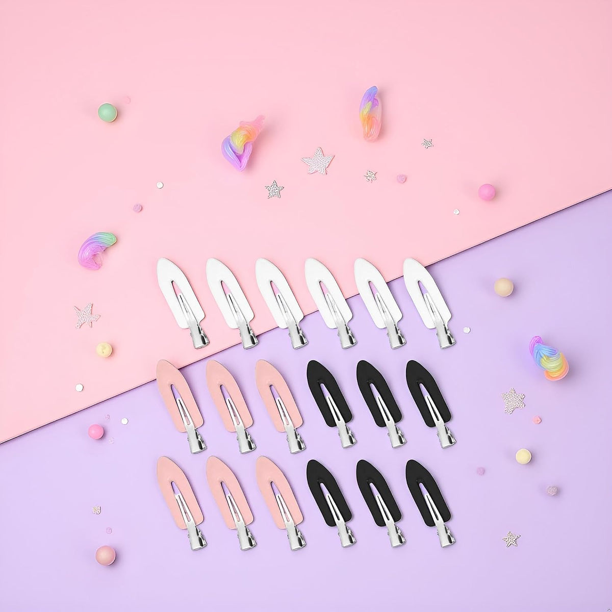 18Pcs No Bend Hair Clips No Crease Hair Clips Creaseless No Dent Hair Clip For Makeup Applications Flat For Styling Hair Barrettes For Women With Thick Thin Hair Accessories